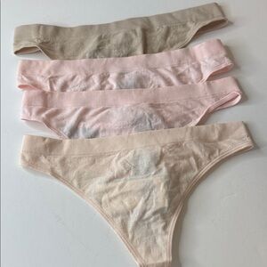 Lauren Ralph Lauren Thong Panties 4 Pairs Size Small / 5